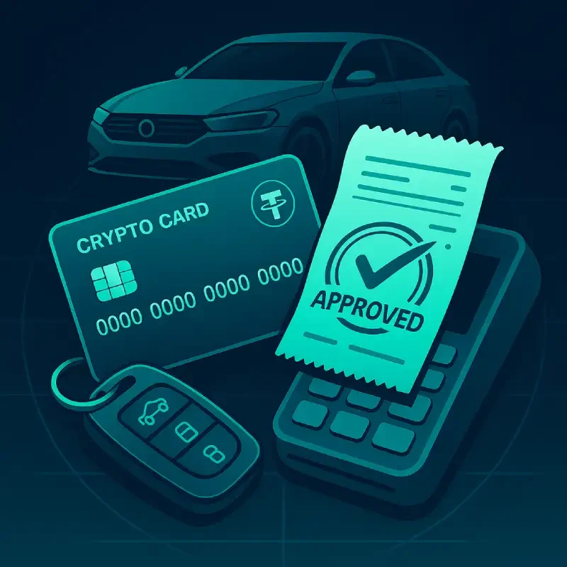 compra de coche con tarjeta criptográfica