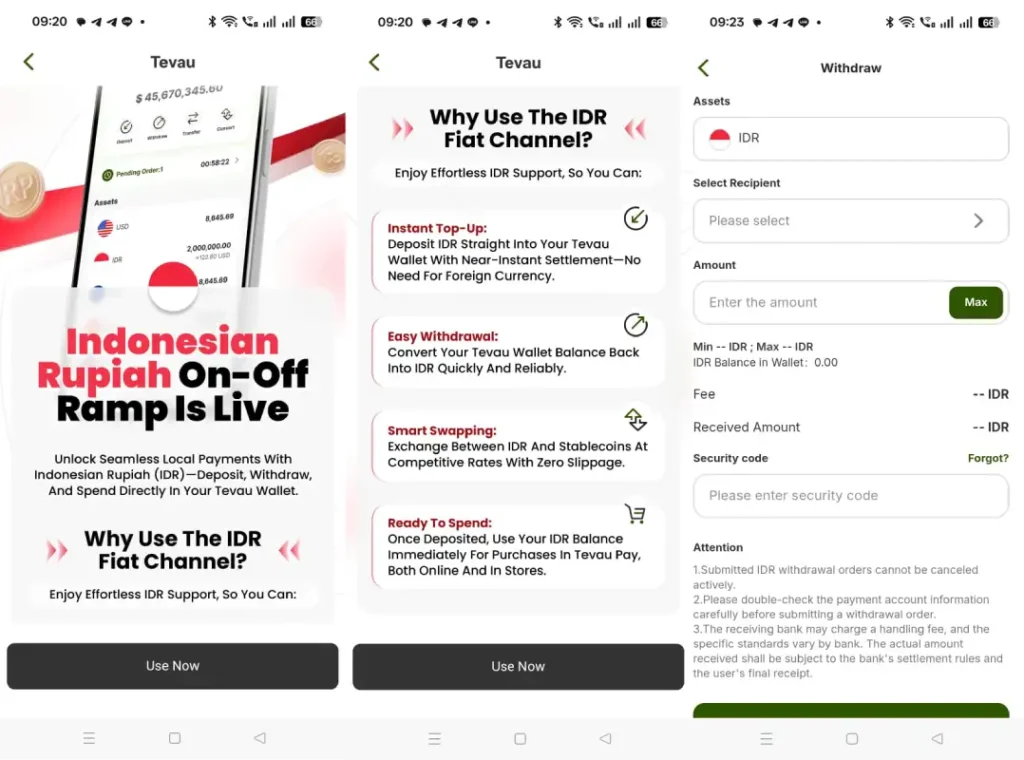 tevau đến ngân hàng