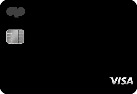 Tevau plastic Visa card (black) — physical card, 100 USD