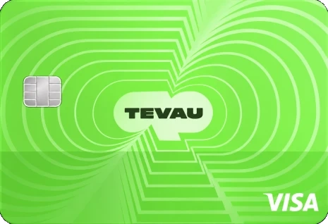 Tevau virtual Visa card (green) — the app-only card, 20 USD